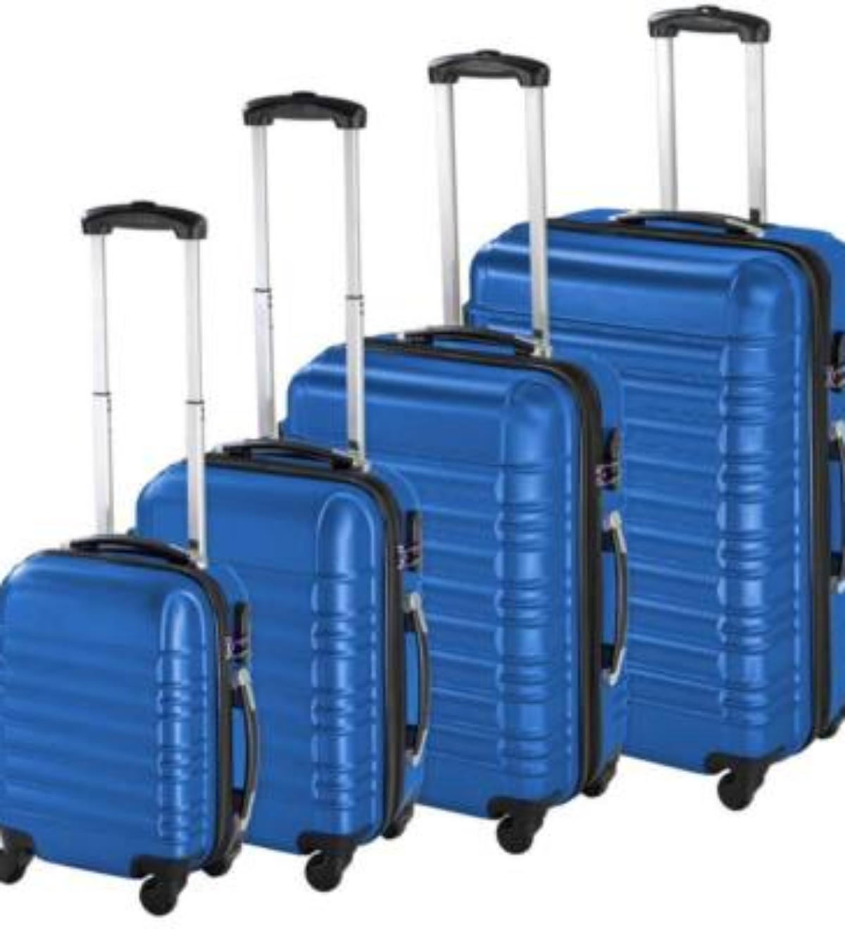 4 db-os merev falú bőrönd szett - kék - HPPL-HOP1000938-4