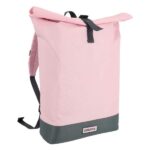 Dressa Bag Rolltop csavart tetejű laptoptartós hátizsák - rózsaszín