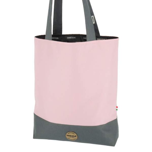 Dressa Bag női shopper táska cipzáros zsebbel - rózsaszín_d178158_Mirunska.com