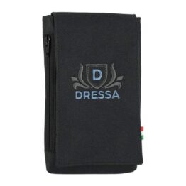 Dressa Phone hímzett nyakba akasztható övre fűzhető univerzális telefontok - fekete