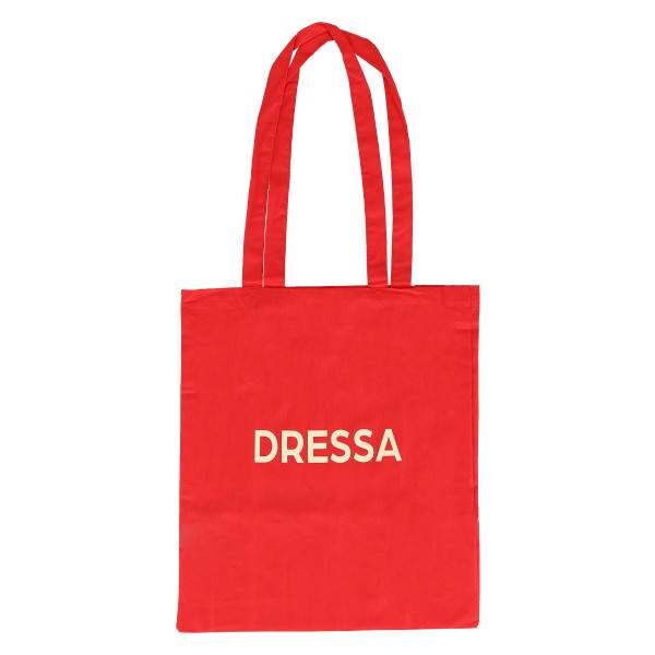 Dressa Shopping Bag pamutvászon bevásárló táska - piros