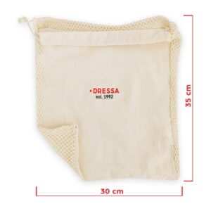 Dressa Shopping hálós összehúzható pamut textiltáska - közepes_d153844_Mirunska.com