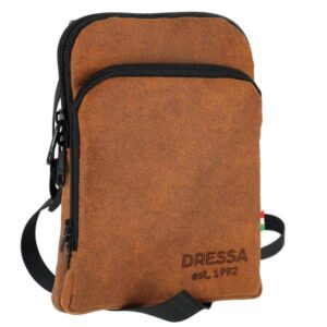 Dressa Travel vállra akasztható műbőr irat telefon és pénztárca tartó - barna_d192018_Mirunska.com