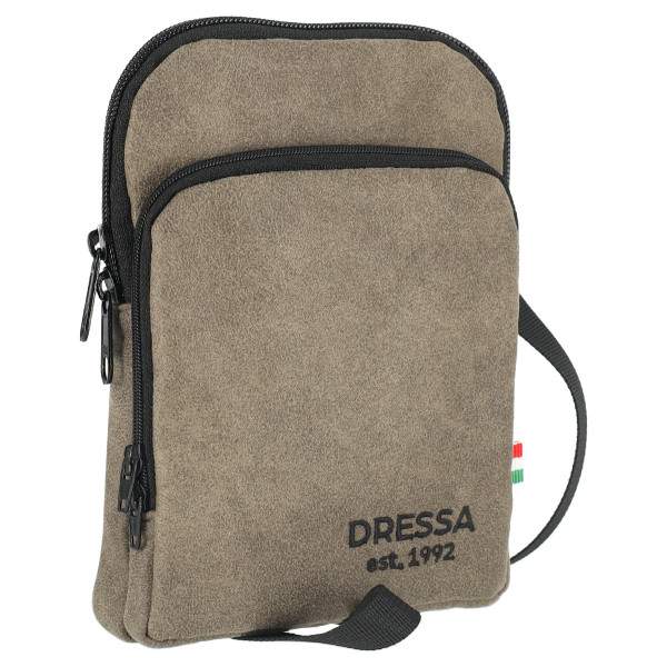 Dressa Travel vállra akasztható műbőr irat telefon és pénztárca tartó - szürke_d192022_Mirunska.com