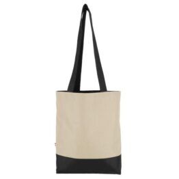 Dressa Bag női shopper táska cipzáros zsebbel - bézs