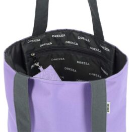 Dressa Bag női shopper táska és pénztárca szett - levendula