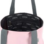 Dressa Bag női shopper táska cipzáros zsebbel - rózsaszín