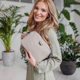 Vuch Sigi Beige női crossbody oldaltáska