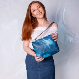 Vuch Coalie Marble Blue női crossbody oldaltáska