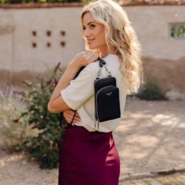 Vuch Rosia Black női crossbody pénztárca