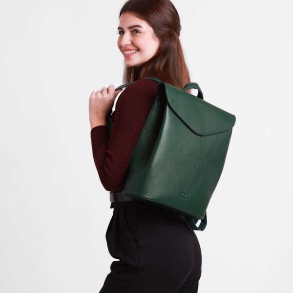 Vuch Joanna Leather Green női hátitáska