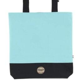 Dressa Bag női shopper táska cipzáros zsebbel - vízkék